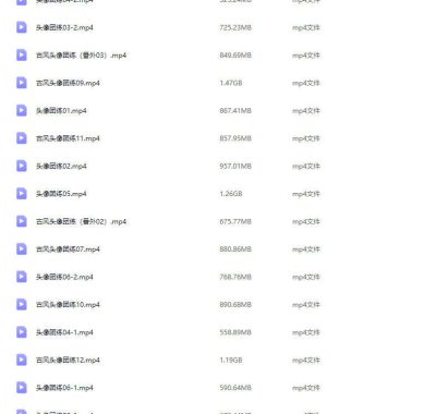 念萦墨葵彩色古风头像团练第2期2025【画质还行只有视频】